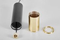 Подвесной светильник Lumina Deco Tuba LDP 1101-300 BK+GD