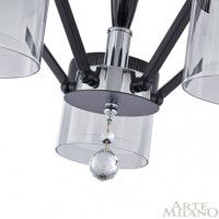 Люстра на штанге Arte Milano Napoli 332646/5 CR+BK