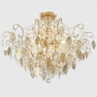 Потолочная люстра Crystal Lux ESMIRALDA PL9 GOLD