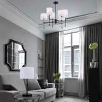 Люстра на штанге Eurosvet Notturno 60162/6 черный Smart a065662