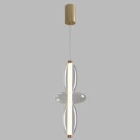 Подвесной светильник Crystal Lux QUASAR SP14W LED TRANSPARENT