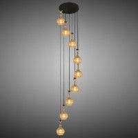 Каскадная люстра Reluce 02001-0.9-09 AMBER