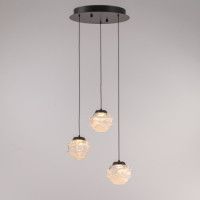 Подвесной светильник Delight Collection MD25030003-3A matt black/clear