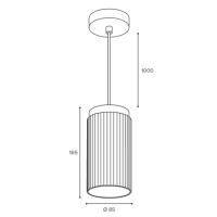 Подвесной светильник WOLTA Muse WSL-GX53/P19BG-2