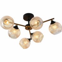 Люстра на штанге Reluce 11341-0.3-06 GOLD BRONZE+BK