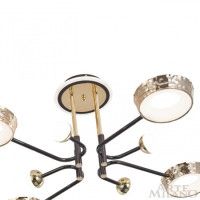 Потолочная люстра Arte Milano Ferrara 273210/8 BK/GD