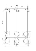 Подвесной светильник Maytoni Ring MOD013PL-06BS1