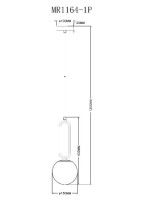 Подвесной светильник Myfar Pierre MR1164-1P