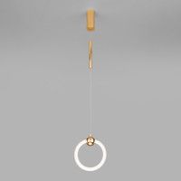 Подвесной светодиодный светильник Eurosvet Rim 90165/1 золото