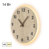 Настенный светильник с часами Citilux Mares CL246016