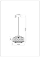 Подвесной светильник Arte Lamp Brushwood A7087SP-1BK
