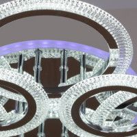 Потолочная люстра Reluce 09837-0.3-4+4A CR (RGB)