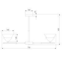 Люстра на штанге Eurosvet Rylee 70138/6 хром