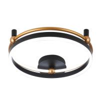 Потолочный светильник Crystal Lux FERNANDO PL48W LED BLACK/GOLD