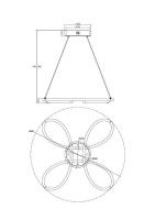 Подвесная люстра Freya Jumbo FR6047PL-L70W
