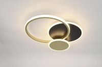 Потолочный светильник Эра Модерн City CLL-1-60 3K-6,5K RC BK+GD