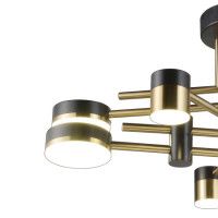 Потолочная люстра Natali Kovaltseva LED LAMPS 81369 GOLD BLACK
