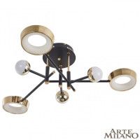 Потолочный светильник Arte Milano Ferrara 273299/6 BK/GD