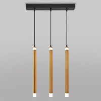 Подвесной светодиодный светильник Eurosvet Maestro 50133/3 LED бронза