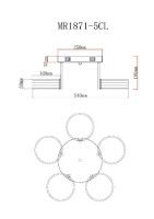 Потолочная люстра MyFar Vinsent MR1871-5CL