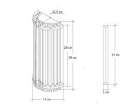 Настенный светильник Garda Decor 62GDW-D007K5B/350