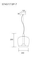 Подвесной светильник Divinare Sonata 5740/17 SP-7