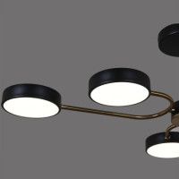 Люстра на штанге Reluce 03325-0.3-06 BK+COPPER