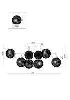 Потолочная люстра Freya Navel FR8016PL-08BBS