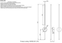 Настенный светильник Crystal Lux VERDE AP L700 GOLD NEW