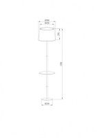 Торшер ARTE Lamp A2102PN-1WH