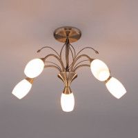 Потолочная люстра Eurosvet Ginevra 30280/5 античная бронза