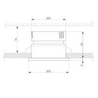 Встраиваемый светильник Elektrostandard Teka 4690389177224