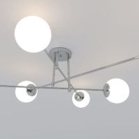 Потолочная люстра Eurosvet Netz 30181/6 хром Smart a062216