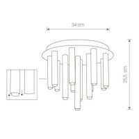 Потолочная люстра Nowodvorski Stalactite 9054