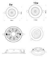Встраиваемый светильник Zortes Raiz ZRS.57795.10