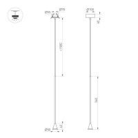 Подвесной светильник Arlight SP-RINAR-HANG-L565-5W Warm3000 (BK, 36 deg, 230V) (IP20 Металл) 059323