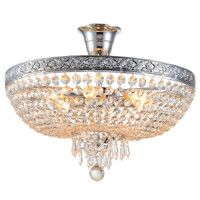 Люстра на штанге Natali Kovaltseva BAROCCO 81404/6C CHROME