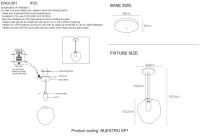 Подвесной светильник Crystal Lux NUESTRO SP1 GOLD/TRANSPARENT