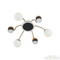 Потолочная люстра Arte Milano 272040/6 BK/GD