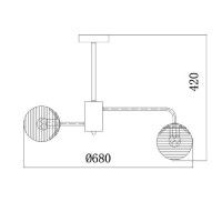 Люстра на штанге Escada Twilight 646/6P