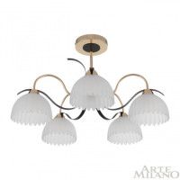 Люстра на штанге Arte Milano Napoli 327306/5 FG+BK