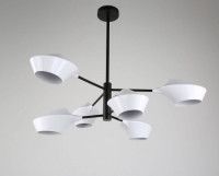 Подвесная люстра Lumina Deco Romina LDP 6037-6 WT+BK