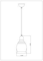 Подвесной светильник Escada Fireside 1101/1