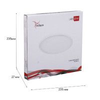 Встраиваемый светильник Reluce 70601-9.0-001OL LED20W WH 4000K