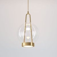 Подвесной светильник Eurosvet Frasco 50267/1 LED латунь a069344