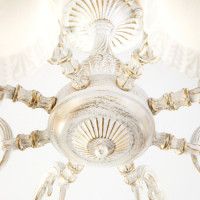 Люстра на штанге Eurosvet 60107/8 белый с золотом