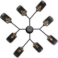 Люстра на штанге Reluce 01405-3.3-08B BK+CR