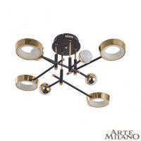 Потолочный светильник Arte Milano Ferrara 273299/8 BK/GD