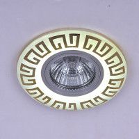 Встраиваемый светильник Reluce 09504-9.0-001MN MR16+LED3W WH/GD