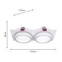 Встраиваемый светильник Favourite Vasto 4650-2C